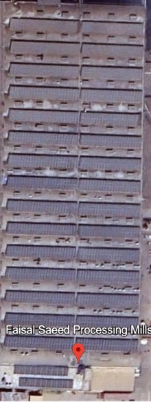 Rooftop solar installation at Faisal Saeed Processing Mills